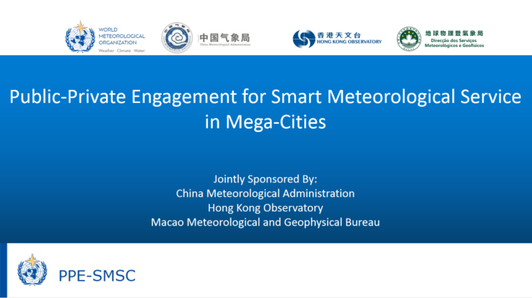 Public engagement for smart meteorological services in magic cities.