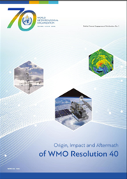 The cover of the wmo resolution 40.